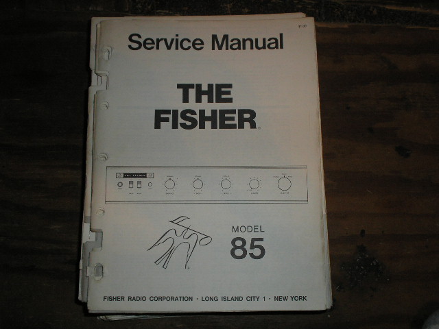 85 Control Amplifier Service Manual