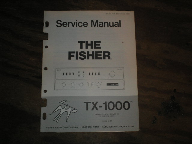 TX-1000 Amplifier Service Manual from Serial no. 10001