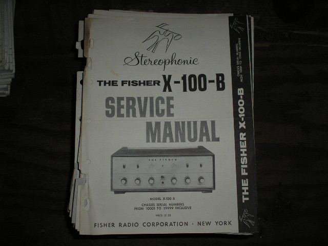 X-100-B Control Amplifier Service Manual for Serial no. 10001 - 19999