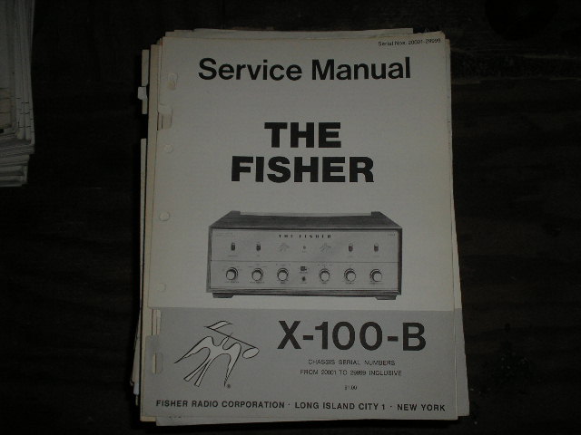 X-100-B Control Amplifier Service Manual for Serial no. 20001 - 29999