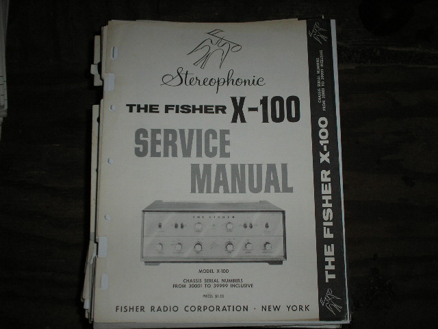 X-100 Control Amplifier Service Manual for Serial no. 30001 - 39999