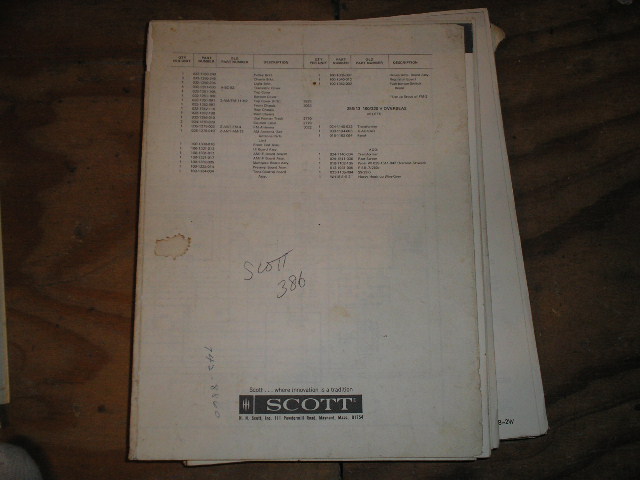 386 Tuner Amplifier Service Manual

