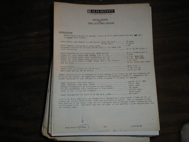 LK-48B Stereo Amplifier Service Manual for Serial # 199261 and up. Schematic is dated September 2nd 1963.

