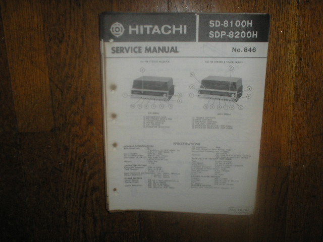SD-8100 SDP-8200H Stereo System Service Manual