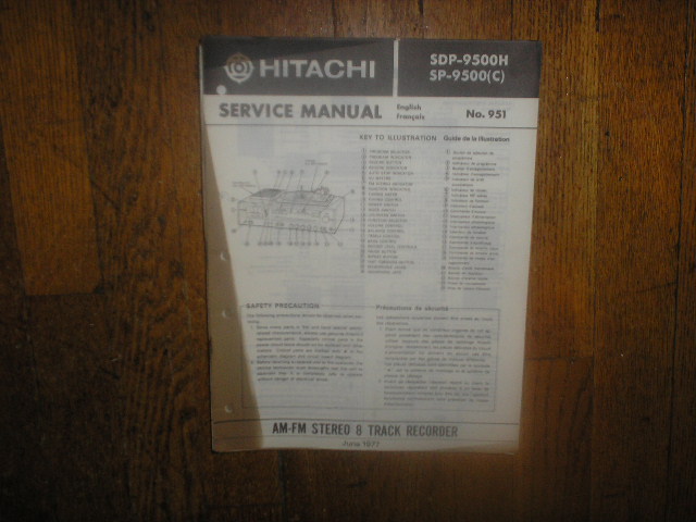 SDP-9500H  SP-9500 Stereo System Service Manual