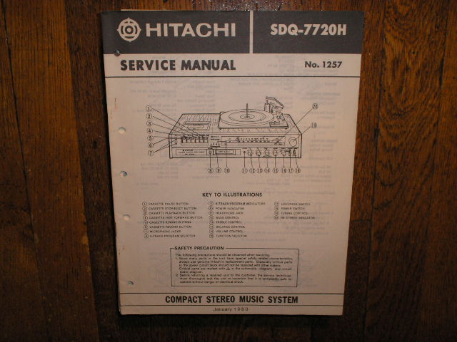 SDQ-7720H  Stereo System Service Manual