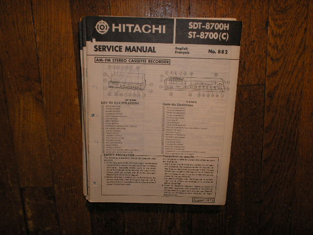 SDT-8700H ST-8700 ST-8700C   Stereo System Service Manual