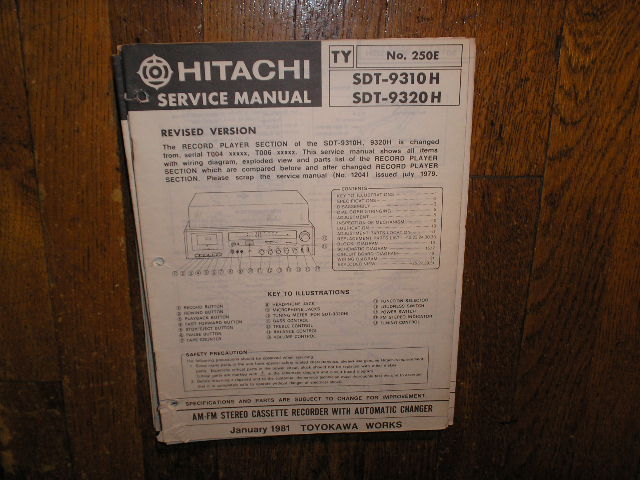 SDT-9310H SDT-9320H   Stereo System Service Manual