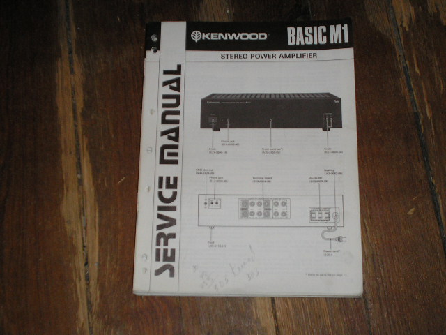 Basic M1 Amplifier Service Manual      B51-1334 ..1320