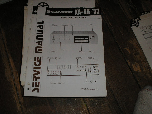 KA-33 KA-55 Amplifier Service Manual   B51-1266...880