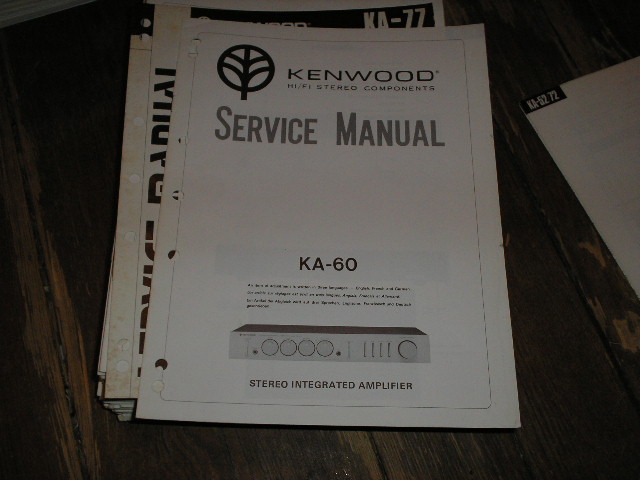 KA-60 Amplifier Service Manual