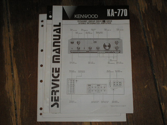 KA-770 Amplifier Service Manual
B51-1481...880