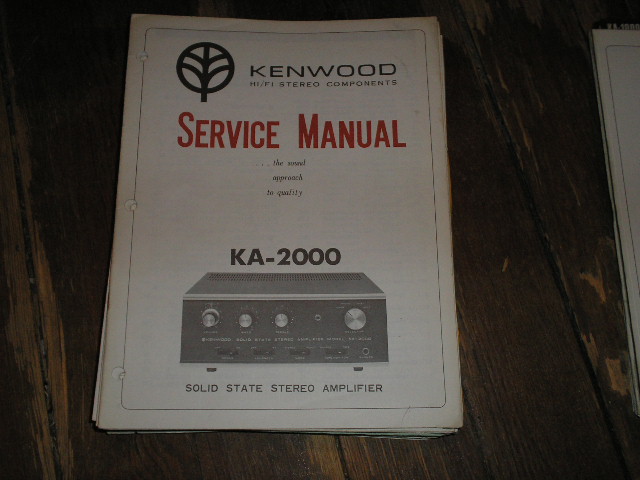 KA-2000 Amplifier Service Manual