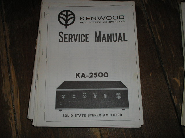 KA-2500 Amplifier Service Manual