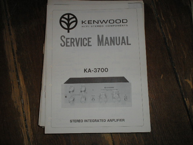 KA-3700 Amplifier Service Manual