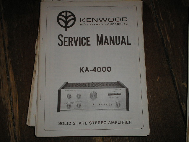 KA-4000 Amplifier Service Manual