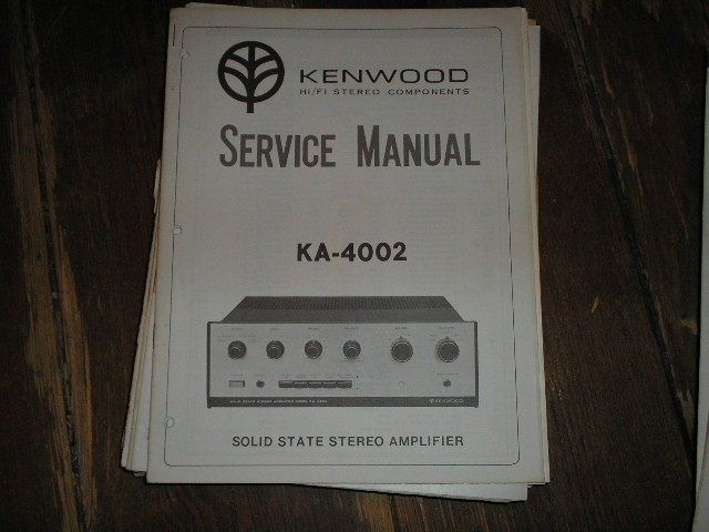 KA-4002 Amplifier Service Manual
