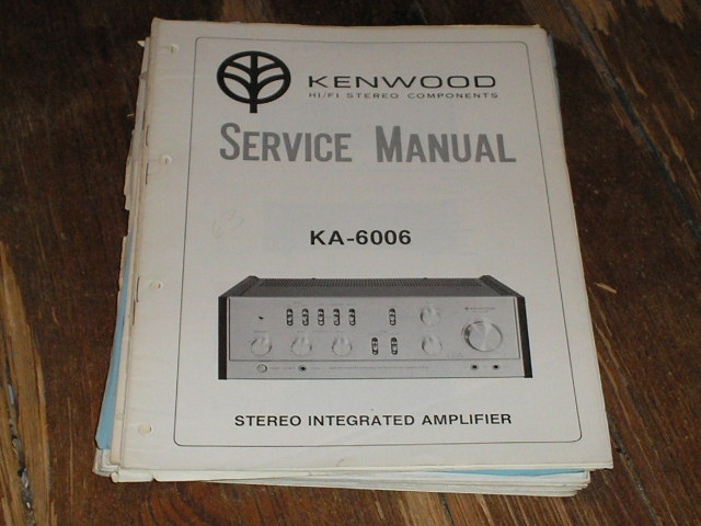 KA-6006 Amplifier Service Manual