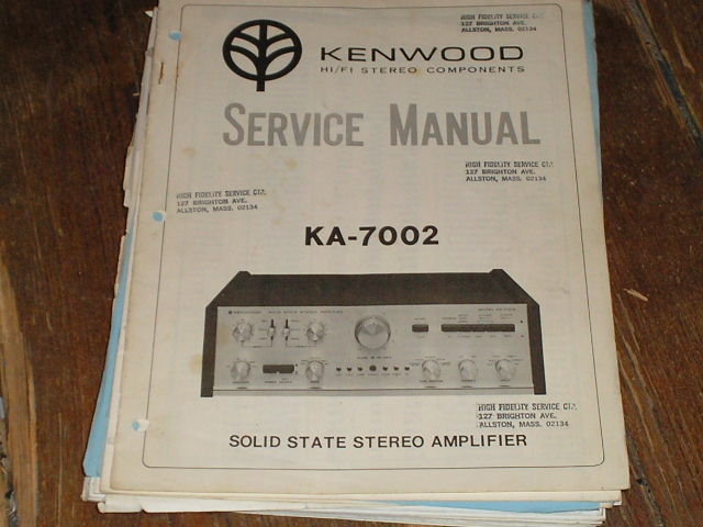KA-7002 Amplifier Service Manual