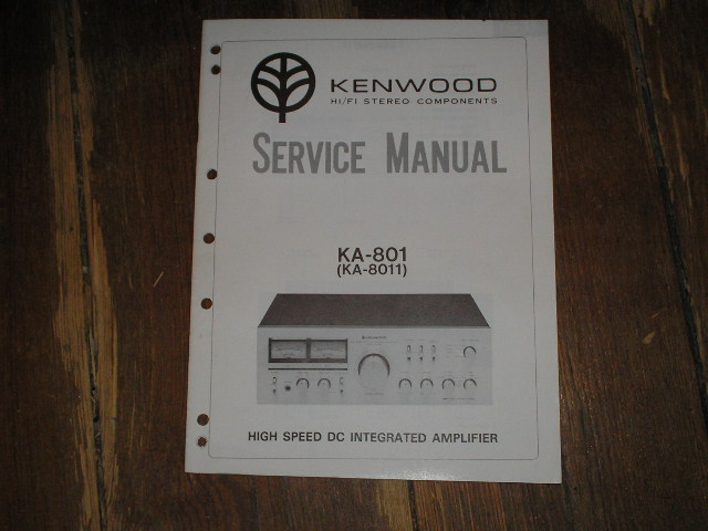 KA-8011 KA-801 Amplifier Service Manual