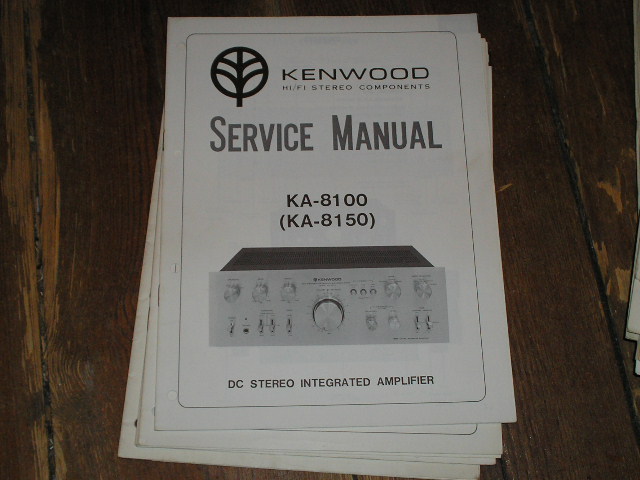 KA-8100 KA-8150 Amplifier Service Manual