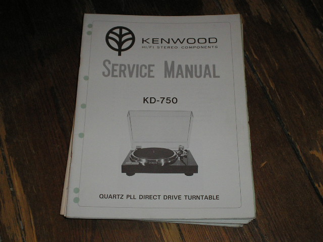 KD-750 Turntable Service Manual