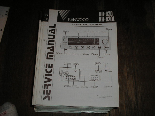 KR-920 KR-920L Receiver Service Manual B51-1506...880