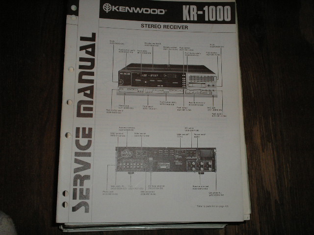 KR-1000 Receiver Service Manual