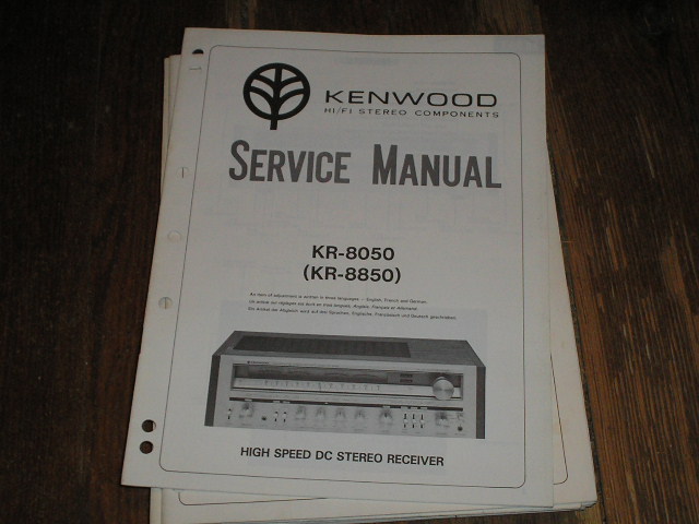 KR-8050 KR-8850 Receiver Service Manual