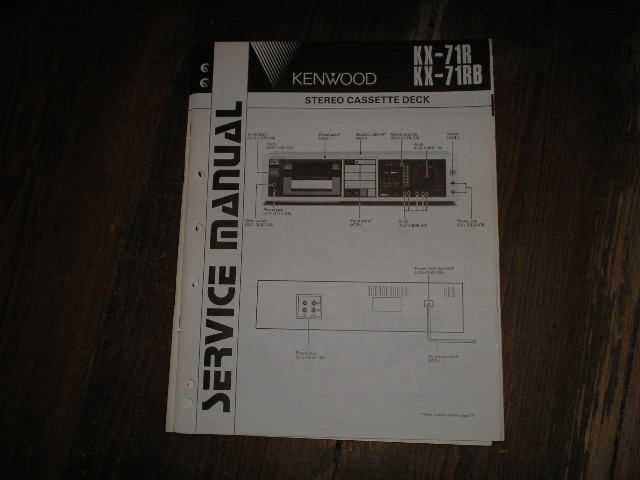 KX-71B KX-71RB Casssette Deck Service Manual     B51-1420-00 B51-1420-10...880.    2 MANUALS