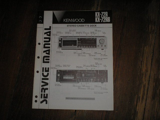 KX-72 KX-72RB Cassette Deck Service Manual B51-1580...880
