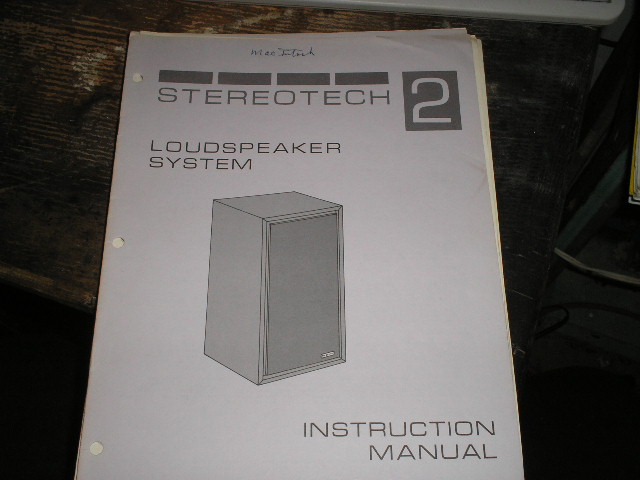 STEREOTECH 2 Loudspeaker Service Manual for Serial Number BN1001 and above..
