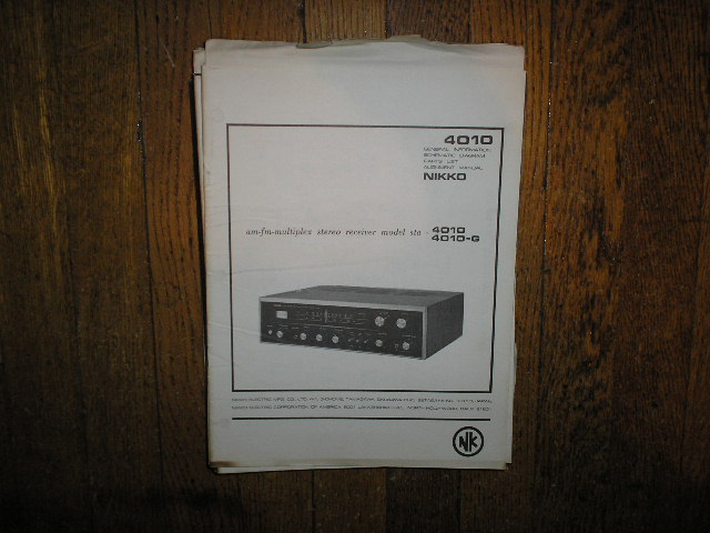STA-4010 STA-4010-G AM FM Stereo Receiver Service Manual with Schematic