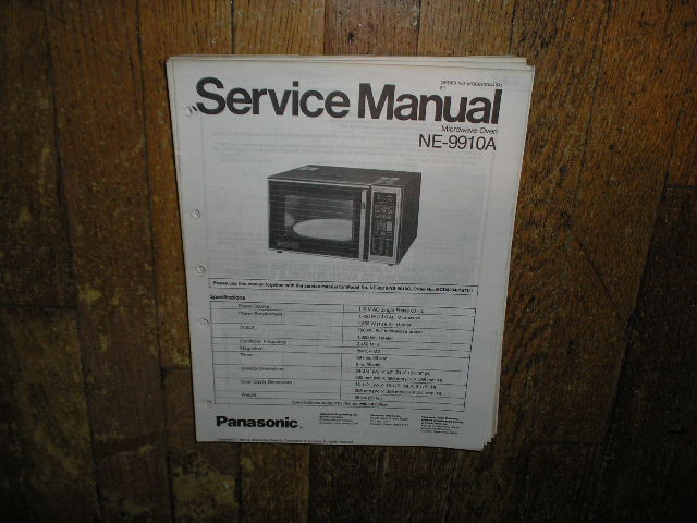 NE-9910A Microwave Oven Service Repair Manual
