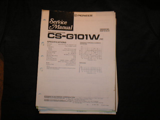 CS-G101W Speaker System Service Manual ARP-516