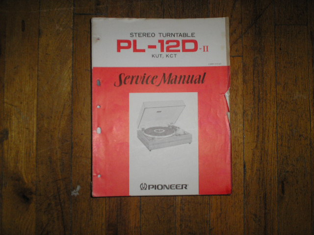 PL-12D 2 KUT KCT Turntable Service Manual  ART-117-0