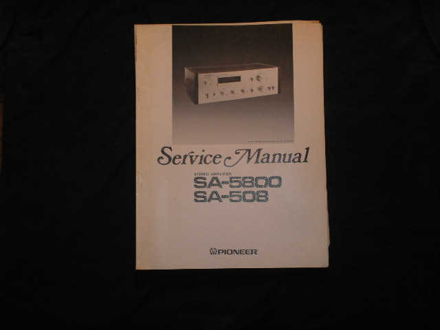 SA-508 SA-5800 Amplifier Service Manual