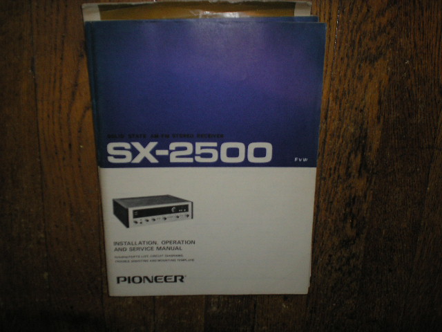 SX-2500 FVW Receiver Service Manual 