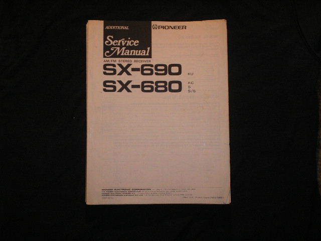 SX-690 Receiver Service Manual