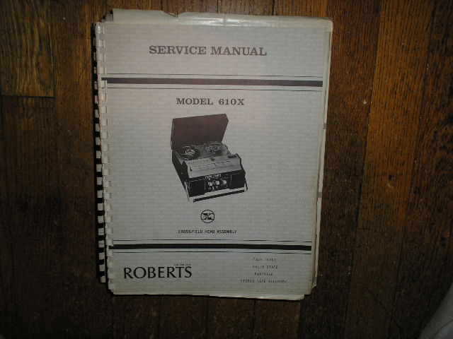 610X Stereo Reel to Reel Tape Deck Service Manual