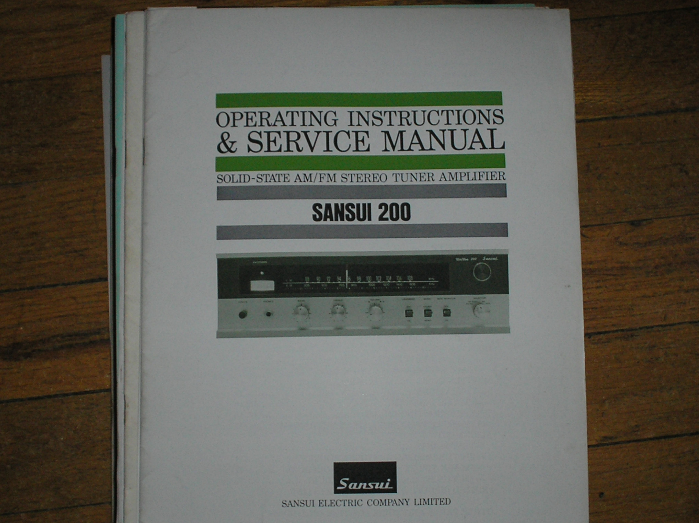 200 Tuner Amplifier Instruction Manual
