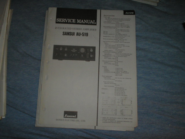 AU-519 Amplifier Service Manual