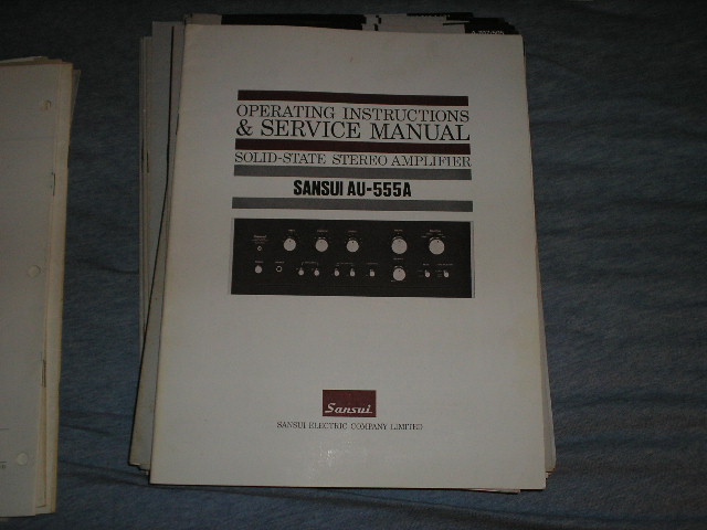 AU-555A Amplifier Operating Instruction Manual