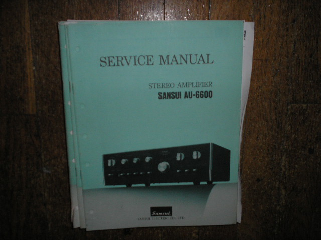 AU-6600 Amplifier Service Manual
