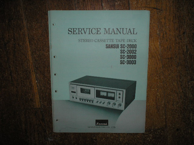 SC-2000 SC-2002 SC-3000 SC-3003 Cassette Deck Service Manual