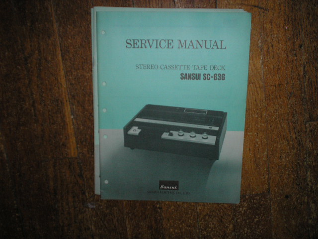 SC-636 Cassette Deck Service Manual