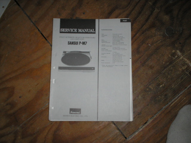 P-M7 Turntable Service Manual