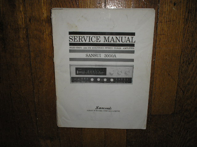 3000A Tuner Amplifier Service Manual