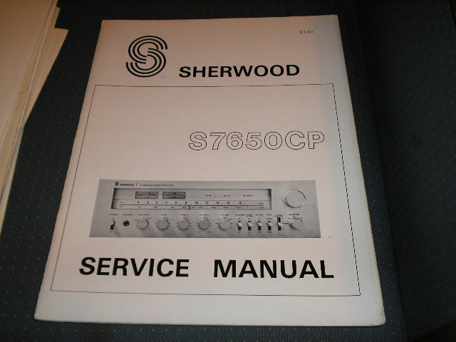 S-7650P Receiver Service Manual Serial No. 765801001 and Up.