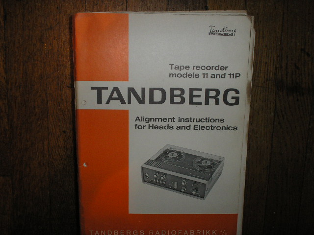 Model 11 11P Tape Recorder Alignment Service Manual 3